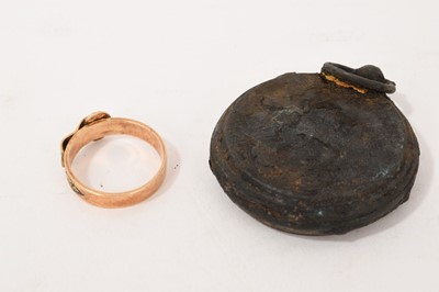 Lot 685 - Gold ring and pocket watch from shipwreck 'General Abbatucci' cargo