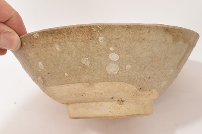 Lot 689 - Hoi An cargo circa 1450-80, five pieces of blue and white glazed pottery , and other shipwrecks pieces