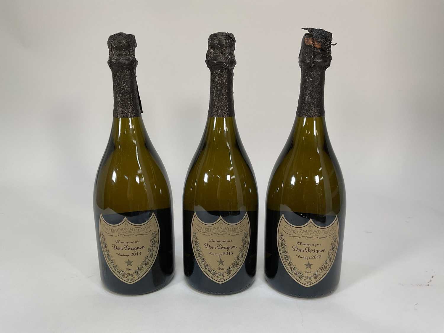 Lot 5 - Three bottles, Dom Perignon Champagne vintage 2013, 750ml