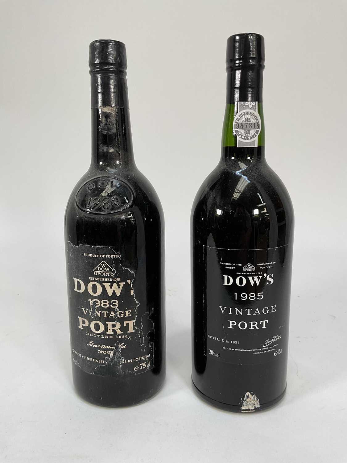 Lot 18 - Two bottles, Dow's Port, 1983 (bottled 1985) and 1985 (bottled 1987)