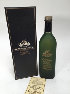 Lot 97 - One bottle, Glenfiddich Single Malt Scotch Whisky, limited edition to commemorate 100 years, no. 6176 of 12,000 bottles, 750ml, 43%, in presentation box