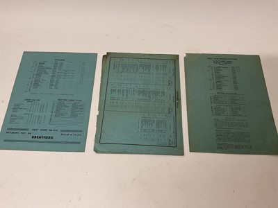 Lot 96 - West Ham v Fulham December 24th 1938, 9th March 1940 Football League Regional Competition, 26th April 1941 South Regional League (3)
