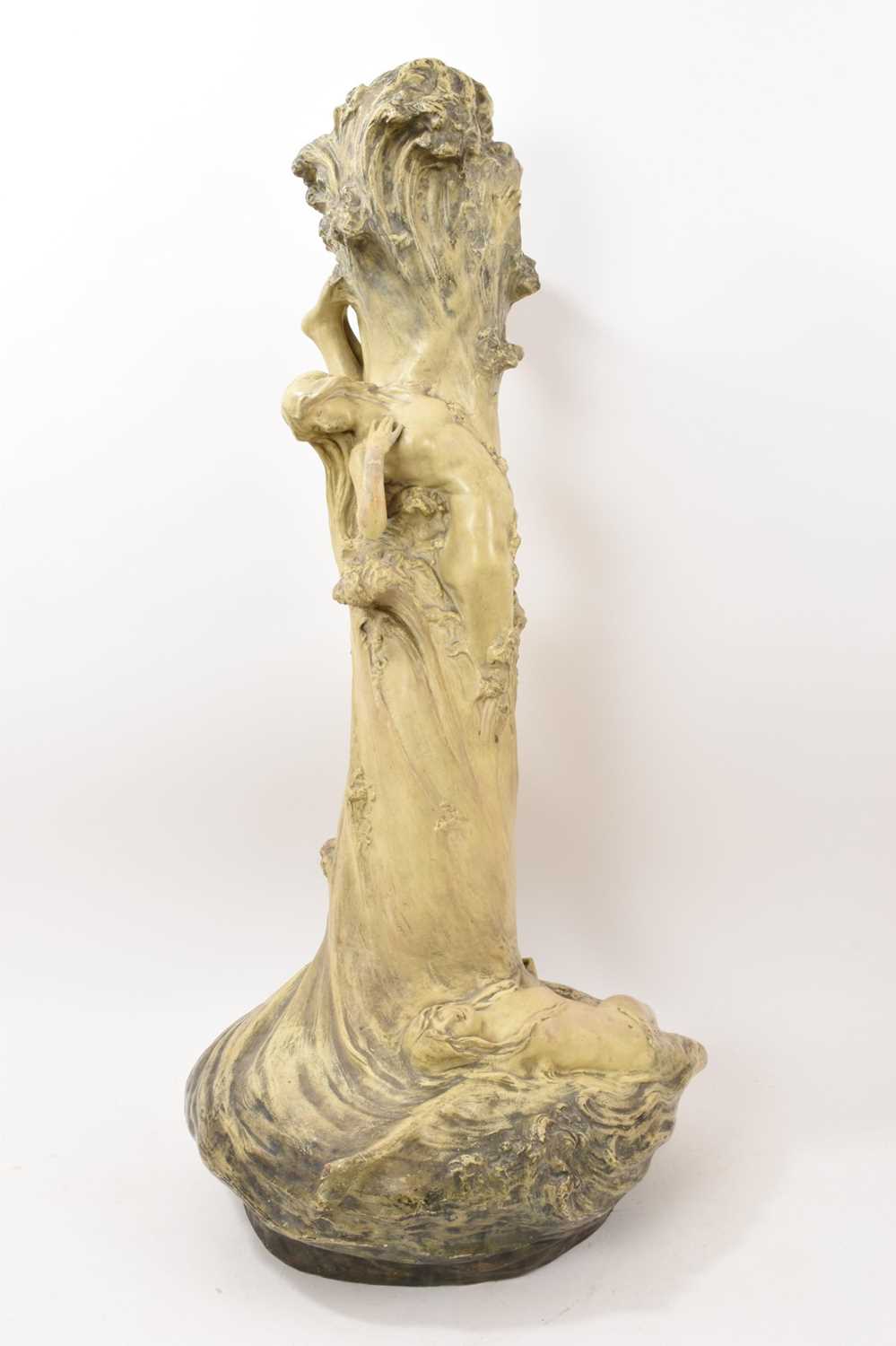 Lot 12 - Very large Art Nouveau vase by Goldscheider