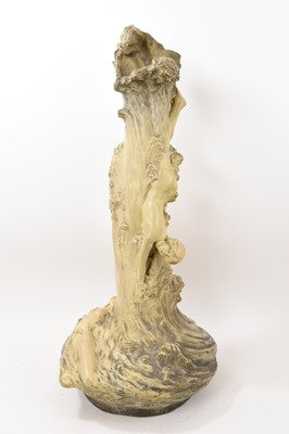 Lot 12 - Very large Art Nouveau vase by Goldscheider