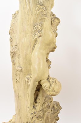 Lot 12 - Very large Art Nouveau vase by Goldscheider
