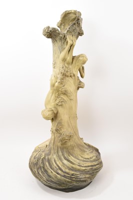 Lot 12 - Very large Art Nouveau vase by Goldscheider