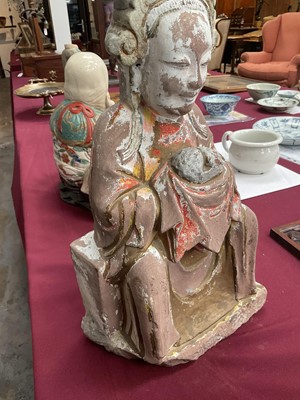 Lot 675 - Large Chinese funerary figure