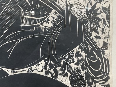 Lot 13 - Tsugumi Ota (b. 1951) print - The Violinist, signed, titled, numbered 3/30, 64cm x 62cm, glazed frame