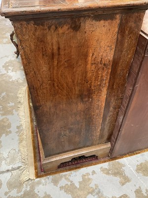 Lot 1250 - 18th century East Anglian fruitwood chest of three short and three long drawers (losses)