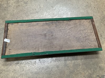 Lot 17 - Victorian walnut and brass mounted book slide