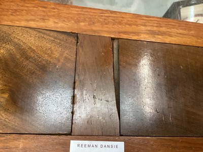 Lot 17 - Victorian walnut and brass mounted book slide