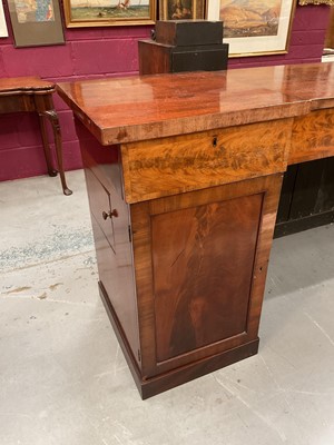 Lot 1264 - Regency mahogany twin pedestal sideboard with an arrangement of drawers and cupboards
