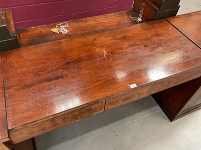 Lot 1264 - Regency mahogany twin pedestal sideboard with an arrangement of drawers and cupboards