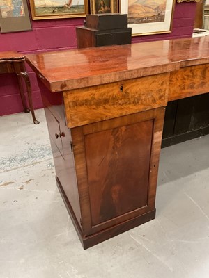 Lot 1264 - Regency mahogany twin pedestal sideboard with an arrangement of drawers and cupboards