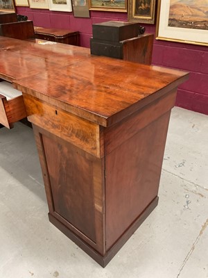 Lot 1264 - Regency mahogany twin pedestal sideboard with an arrangement of drawers and cupboards
