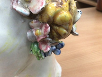 Lot 18 - 1950's Italian pottery head, signed and dated 1959