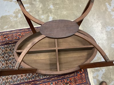 Lot 1281 - Edwardian satinwood oval side table