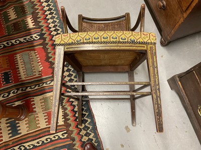 Lot 1284 - Set of four Regency painted elbow chairs