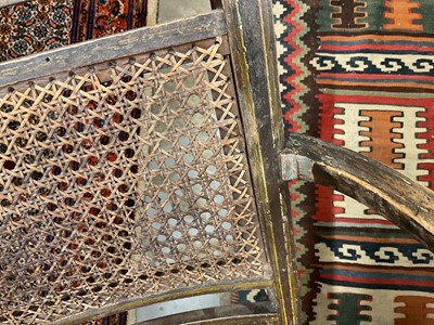 Lot 1284 - Set of four Regency painted elbow chairs