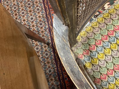 Lot 1284 - Set of four Regency painted elbow chairs