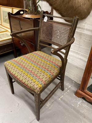 Lot 1284 - Set of four Regency painted elbow chairs