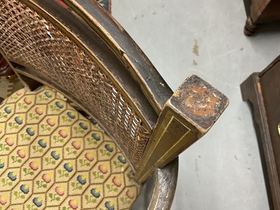 Lot 1284 - Set of four Regency painted elbow chairs