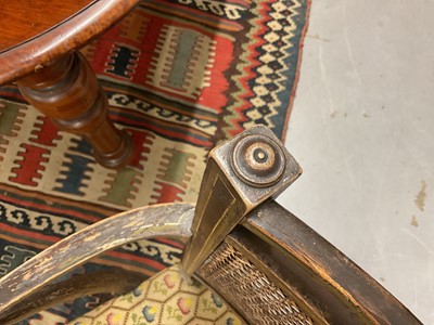 Lot 1284 - Set of four Regency painted elbow chairs