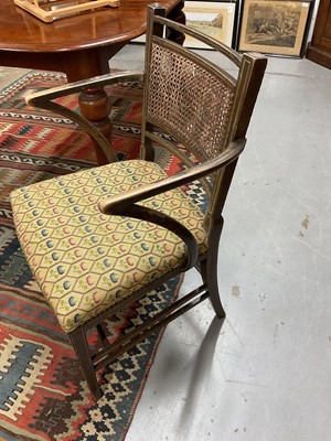 Lot 1284 - Set of four Regency painted elbow chairs