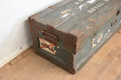 Lot 1290 - WWI period army trunk