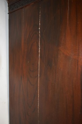 Lot 1293 - Mid 18th century walnut and grained chest on chest