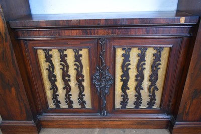 Lot 1296 - Highly unusual Scottish Regency rosewood sideboard