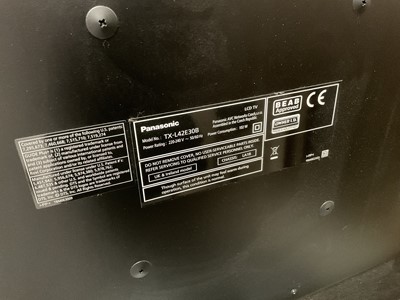 Lot 4 - 42" Panasonic TV with remote control