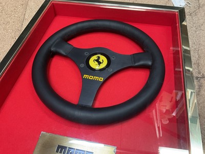 Lot 26 - Ferrari Momo Volante F1 steering wheel in presentation case.