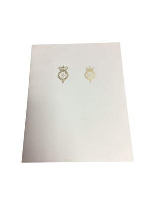 Lot 6 - H.M. Queen Elizabeth II and H.R.H. The Duke of Edinburgh, scarce hand signed 1999 Christmas card with twin gilt embossed Royal cyphers to cover, colour photograph of the Royal couple with The Quee...