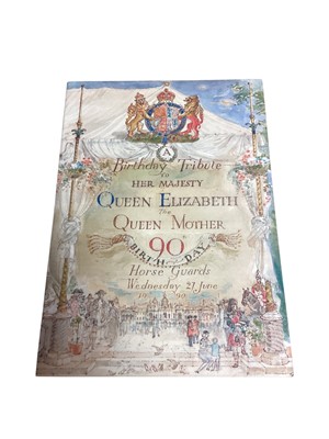 Lot 23 - H.M. Queen Elizabeth The Queen Mother a group of official ephemera including 100th Birthday Thanksgiving Service Ceremonials (x2) and Order of Service, National Tribute to The Queen Mother for he...