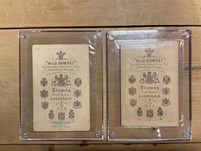 Lot 63 - Two Victorian cabinet card photograph portraits of H.R.H. The Duke of York (later King George V), by W & D Downey