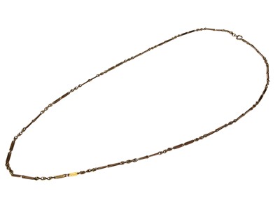 Lot 31 - Victorian 9ct gold fancy link chain