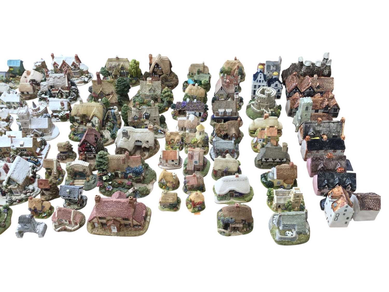 Lot 5094 - Three boxes of Lilliput Lane cottages, together with two other boxes of cottage ware and other ceramics (5 boxes)