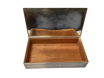 Lot 42 - Rare Omega sterling silver cigar box made to commemorate the Omega Constellation chronometer watches