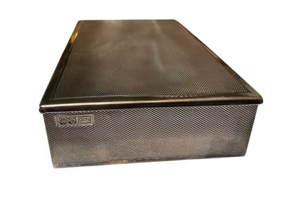 Lot 42 - Rare Omega sterling silver cigar box made to commemorate the Omega Constellation chronometer watches