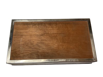 Lot 42 - Rare Omega sterling silver cigar box made to commemorate the Omega Constellation chronometer watches