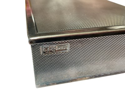Lot 42 - Rare Omega sterling silver cigar box made to commemorate the Omega Constellation chronometer watches