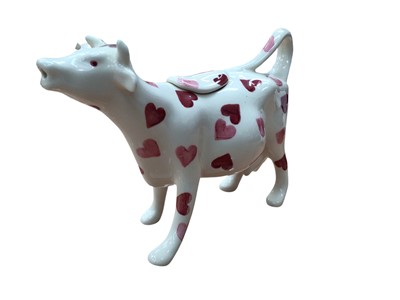 Lot 1193 - Emma Bridgewater pink love hearts cow creamer