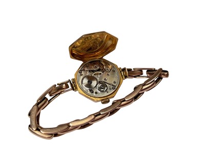 Lot 75 - 1920s 9ct gold ladies' wristwatch