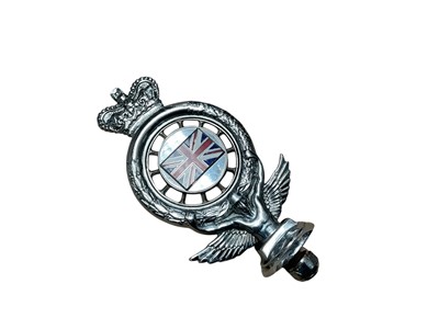 Lot 83 - Elizabeth II chromium plated Royal Automobile Club full members badge, numbered S55, 15.5cm in overall height.