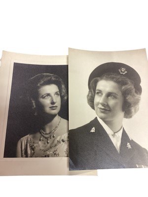Lot 29 - H.R.H. The Princess Alexandra, eleven 1950s fine portrait photographs by the Society photographer Harlip of Mayfair of the Princess, two more of her brothers Prince Edward and Prince Michael, an...