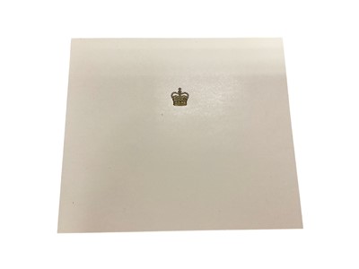 Lot 69 - H.R.H. The Duke of Edinburgh, scarce early 1952 Christmas card with photograph of the young Royal Family on the balcony at Buckingham Palace to the interior, signed in ink 'Philip'