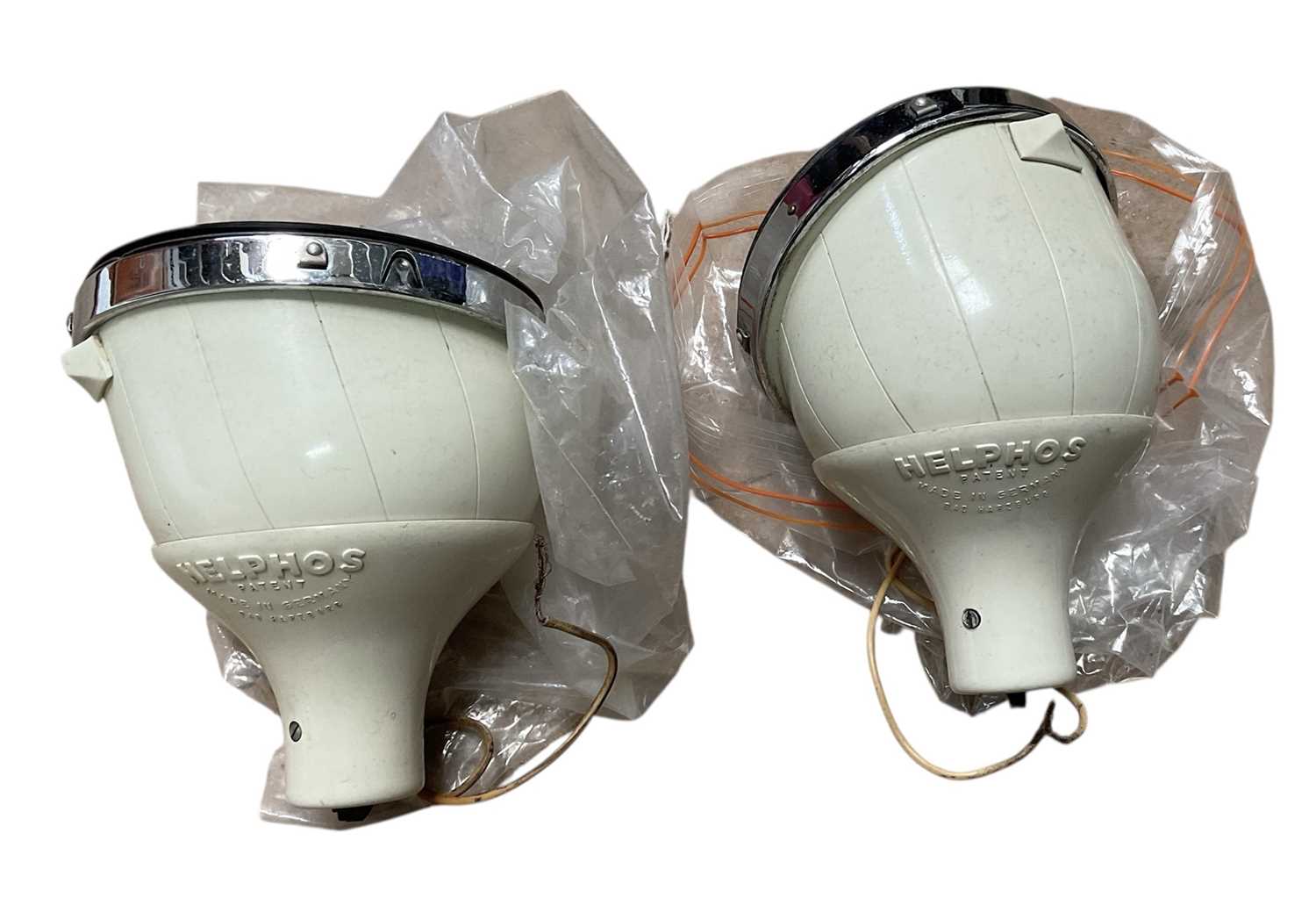 Lot 76 - Pair of Helphos car spot lamps