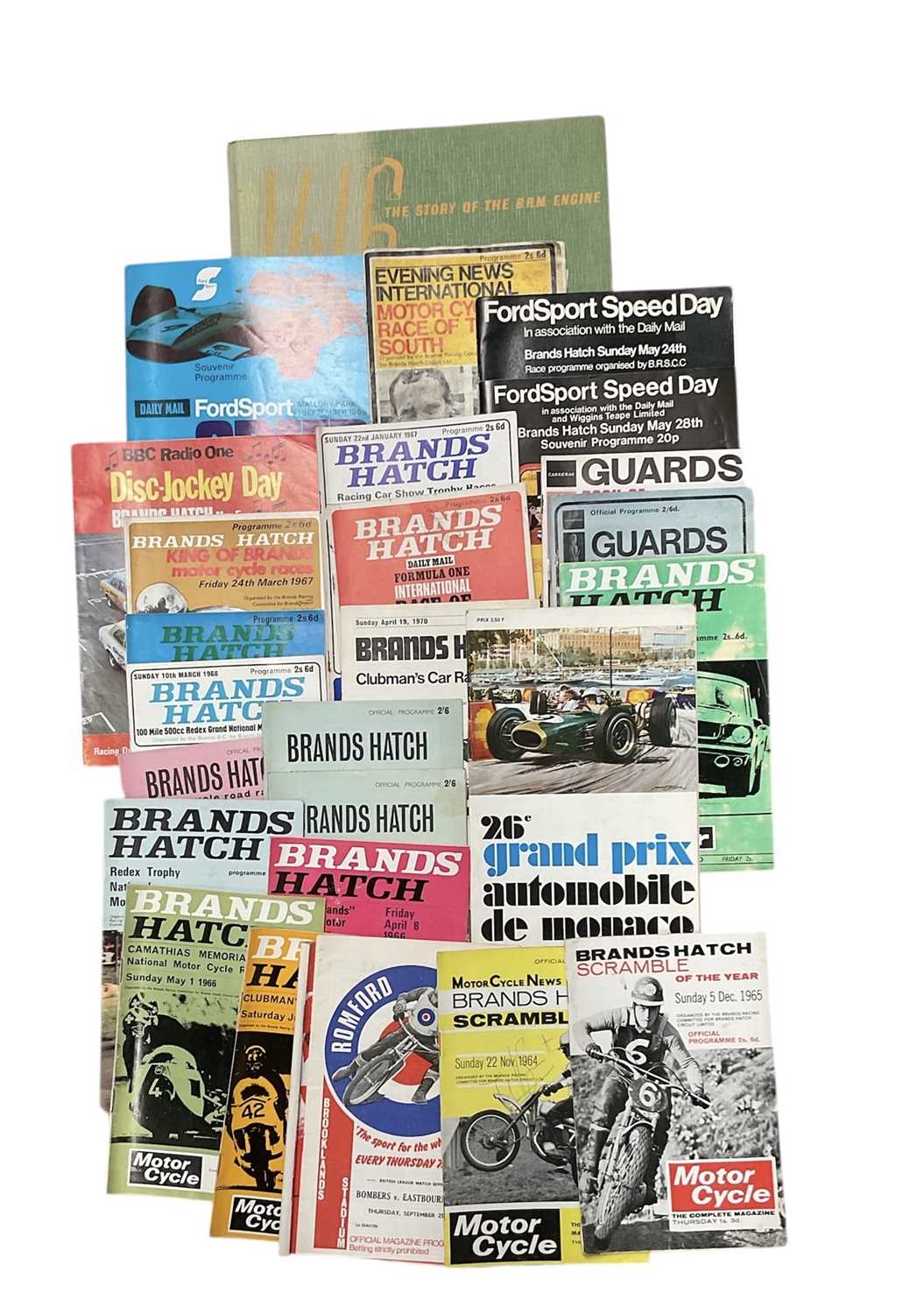 Lot 71 - Group of 1960s and 70s motorsport programmes to include Monaco Grand Prix, Brands Hatch, FordSport Speed Day and others, (27 items).