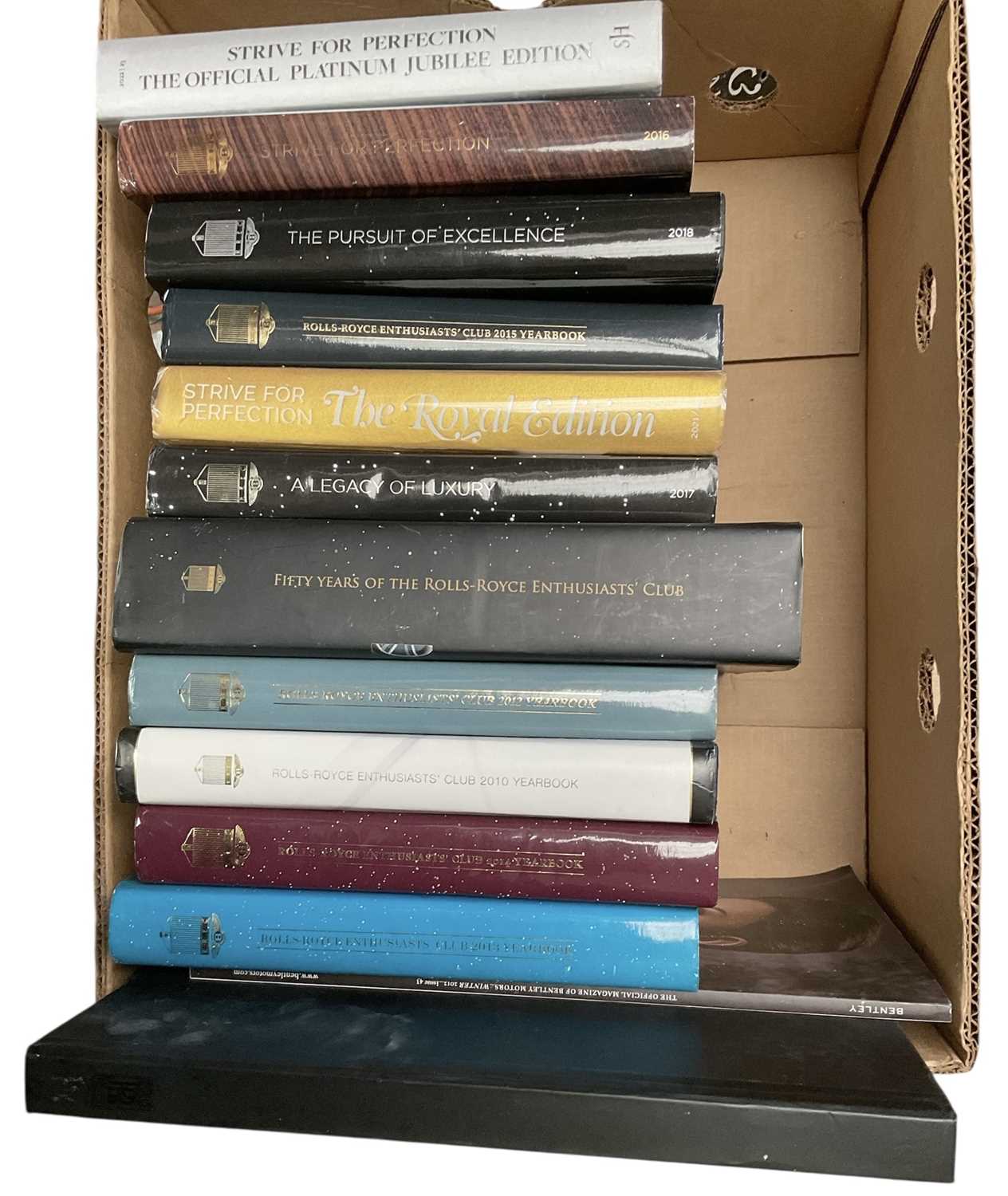 Lot 50 - Collection of Rolls-Royce Enthusiast Club Year books and Rolls-Royce Centenary book